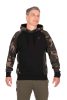 Fox Pullover Premium 310 Black/Camo kapucnis pulóver - S