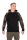 Fox Pullover Premium 310 Black/Camo kapucnis pulóver - S