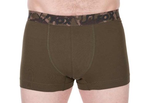 Fox Boxer Shorts - Khaki  & Black 2db boxer nadrág MEDIUM (CFX495)