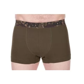   Fox Boxer Shorts - Khaki  & Black 2db boxer nadrág LARGE (CFX496)