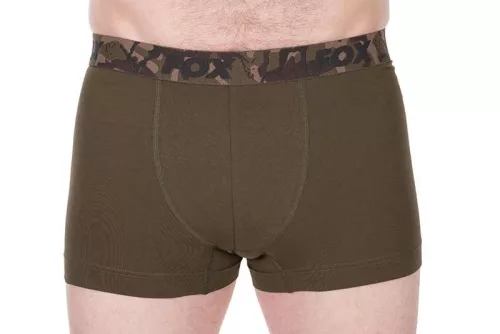 Fox Boxer Shorts - Khaki  & Black 2db boxer nadrág LARGE (CFX496)