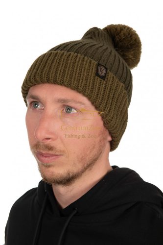 Sapka - Fox Heavy Knit Bobble Hat kötött sapka (CHH014)