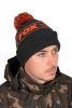 Sapka - Fox Collection Bobbles Black & Orange bojtos meleg sapka (CHH021)