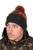 Sapka - Fox Collection Bobbles Black & Orange bojtos meleg sapka (CHH021)