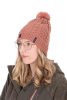 Sapka - Fox Ladies Knitted Bobble Hat női kötött sapka (CHH049)