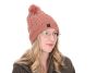 Sapka - Fox Ladies Knitted Bobble Hat női kötött sapka (CHH049)