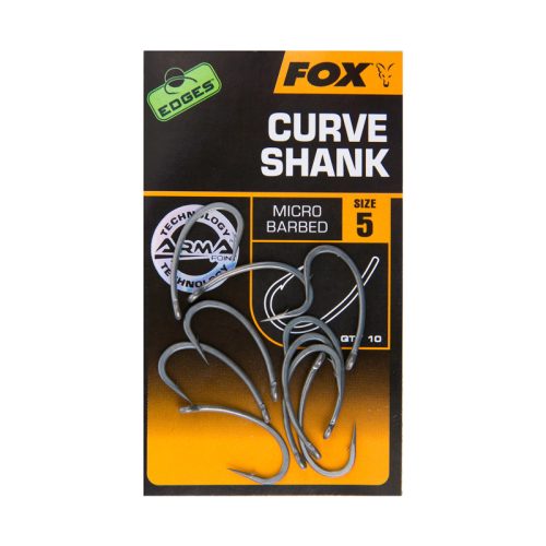 Fox Edges™ Curve Shank Micro Barbed bojlis horog 10db (Chk190 Chk191 Chk192 Chk193 Chk194 Chk195) szakállas