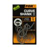 Fox Edges™ Curve Shank X size 1 bojlis horog 10db (CHK221)