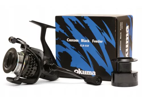 Okuma Custom Black Feeder CLX-55F 7+1Bb - Alu feeder orsó (CLX-55F)