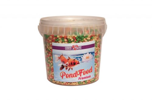 Cobbys Pet Pond Granules Colour medium 1l  tavi haltáp vödörben (52425)