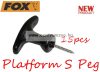 Fox Platform S Peg  csavaros sátor rögzítő szett 15db (CUM142)