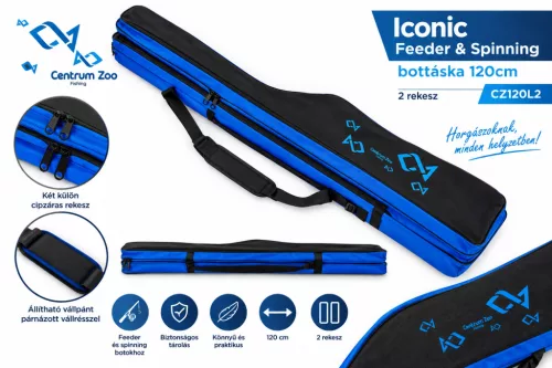 Iconic Feeder & Spinning bottáska 120cm 2 rekesz (CZ120L2)