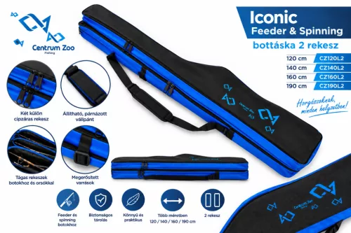 Iconic Feeder & Spinning bottáska 160cm 2 rekesz (CZ160L2)