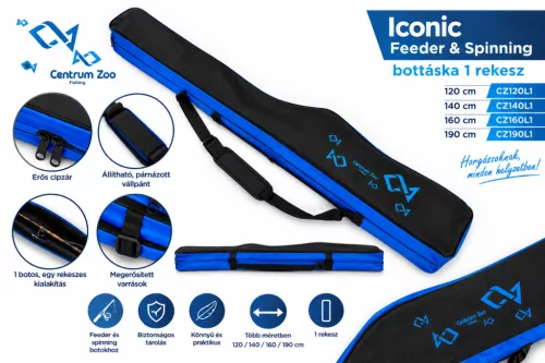 Iconic Feeder & Spinning bottáska 190cm 1 rekesz (CZ190L1)