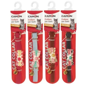   Camon Cat Collare Elasticizzato Con Fiocchetto E Campanello nyakörv cicáknak több színben (DG041/B)