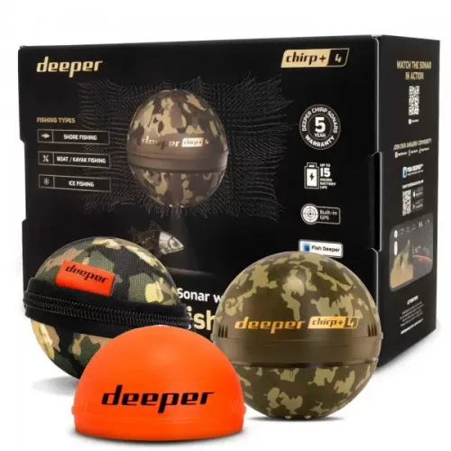 Deeper Sonar Chirp+ 4 GPS Ai halradar + éjszakai fej (DGAM1-050)