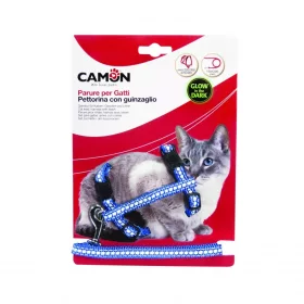   Camon Parure Per Gatti "Glow In The Dark" Cicahám + Póráz több színben (Dg005/E)