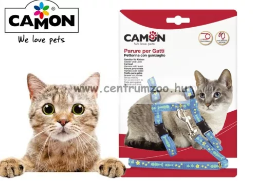 Camon Parure Per Gatti "Glow In The Moon" Cicahám + Póráz Több Színben (Dg005/B)