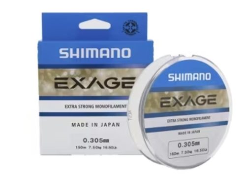 Shimano Mainline Exage 300m 0.305mm 7.5kg Steel grey monofil zsinór (EXG30030)