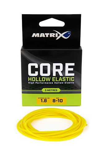 Fox Matrix Core Hollow Elastic  8-10 3,00m 1,8mm csőgumi (GAC392) Sárga