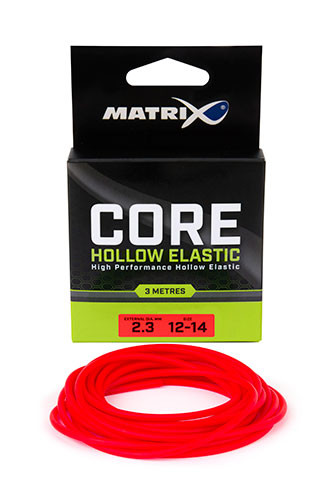Fox Matrix Core Hollow Elastic 12-14 3,00m 2,30mm csőgumi (GAC394) Piros