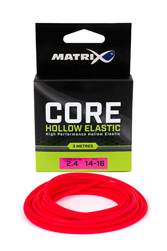 Fox Matrix Core Hollow Elastic 14-16 3,00m 2,40mm csőgumi (GAC395) Pink
