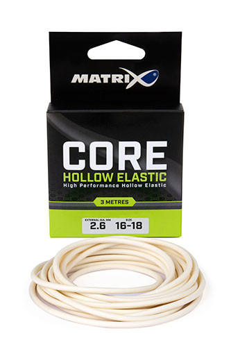Fox Matrix Core Hollow Elastic 16-18 3,00m 2,60mm Csőgumi (GAC396) Fehér