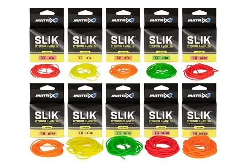 Fox Matrix Slik Hybrid Elastic Gum csőgumi erőgumi 2,2mm 16-18méret 3m (GAC406) Green - zöld