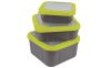 Fox Matrix Bait Boxes Grey Lime - 2.2pt 1,24l perforált 17x17x6cm (GBT014)