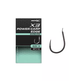   Fox Matrix X3 Power Carp Edge 10 Barbless Hooks szakáll nélküli horog 10db (GHK177)