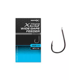   Fox Matrix X2B Wide Gape Feeder 10 Barbed Hooks szakállas horog 10db (GHK207)
