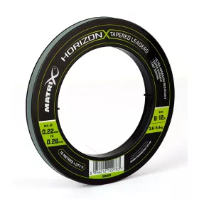   Fox Matrix Horizon® X Tapered Shock Leader - 8Lb  12lb (12m) x5 monofil dobófejes előtét zsinór (GML026)