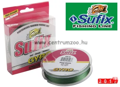 Sufix Gyro Braid Fonott Zsinór 0.26Mm 15Kg Deep Green 135M
