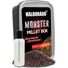  HALDORÁDÓ MONSTER Pellet Box - Tonhal & Szúnyoglárva 400g+100ml