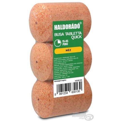 HALDORÁDÓ Busa tabletta Quick - Méz 200g 3db