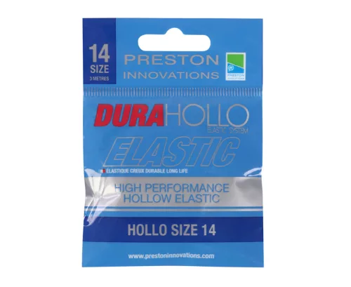 Preston Dura Hollo Elastic Size 14H Pearl Blu erőgumi (HELD14)