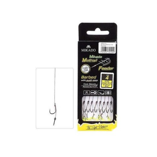 Mikado Method Feeder Xtra Strong Rig Csalitüskés Előkötött Előke 10cm  8db  No.6 (HMFB2805I-6DB)