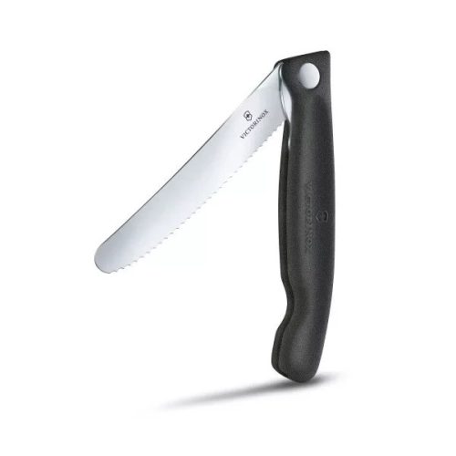 VICTORINOX Swiss Classic összecsukható paradicsomszeletelő kés fekete zsebkés, svájci bicska  (6.7803.FB)