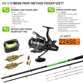   Nevis Profi Pontyozó Method Feeder szett 1618-390+ 2542-650+ 8100-450 (KB-578)