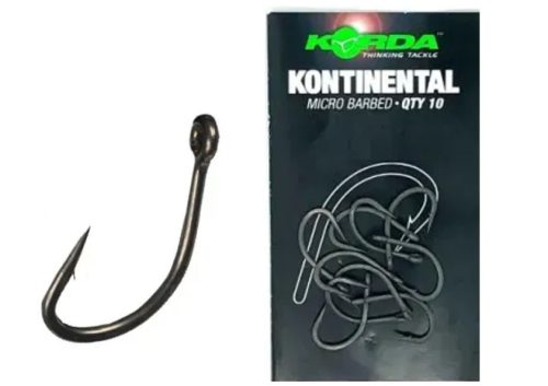 Korda Horog Kontinental Microbarb Hook  6-os méret  (KKH6)