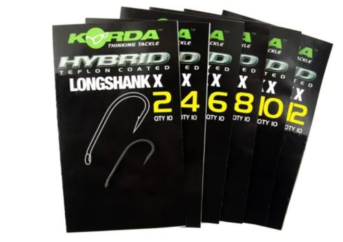 Korda Horog Long Shank X Hook  6-os méret (KLSX6)