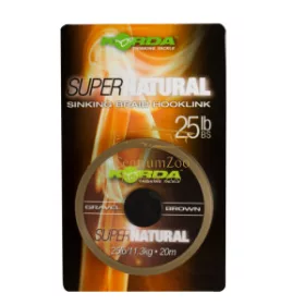   Korda Super Natural Gravel Brown 18Lb - fonott előkezsinór 20m (KSNB)