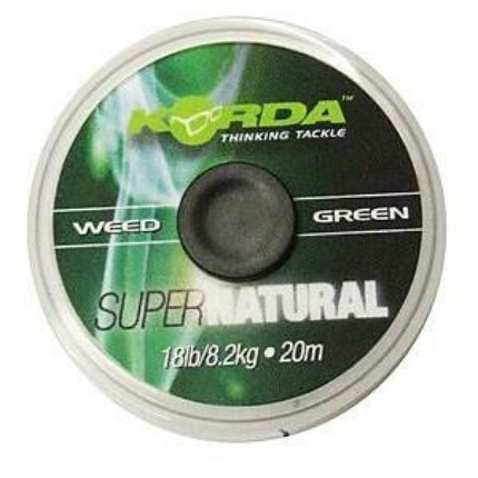 Korda Super Natural Weed Green 18lb 20m fonott előke zsinór (KSNG)