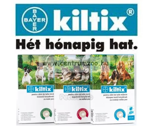 Bayer Kiltix Kullancs- és Bolhanyakörv 38cm Small (Kp095Na)