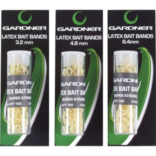 Gardner Latex Bait Bands Pellet Karikák 3,2, 4,8, 6,4mm (Lbb3 Lbb4  Lbb6) 100db/csomag