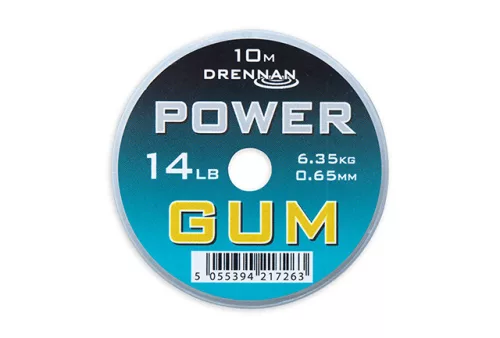 Drennan Power Gum erőgumi 0,65mm Transparens 14lb erősség (LCPG143)