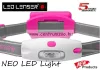 Fejlámpa  Led Lenser Neo Led Pink Futó fejlámpa 3xAAA 90Lm