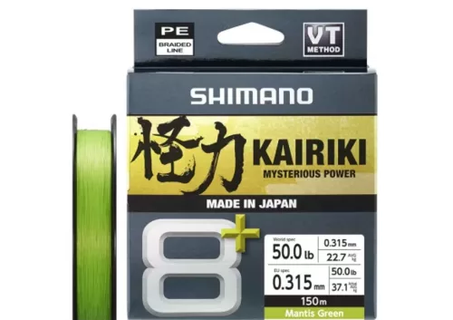 Shimano Line Kairiki 8+ 150m 0.28mm 30.7kg Mantis Green (LDM58XE4028015G)
