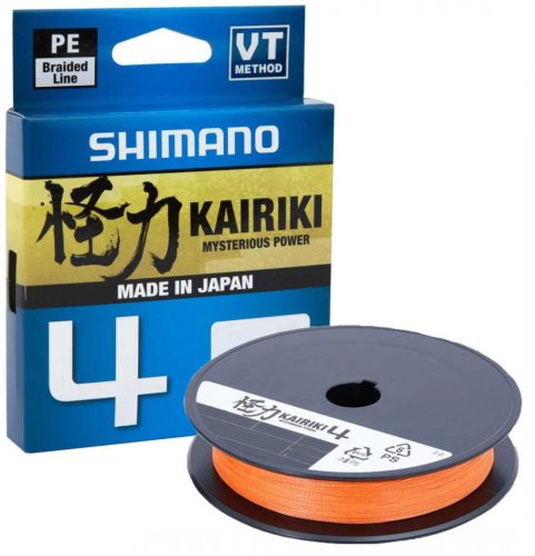 Shimano Kairiki 4 Braid Line 150m 0,215mm 16,7kg - Hi-Vis Orange- Original Japan Products (Ldm54Te2521515H)