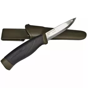   Morakniv® Mora Companion (S) kés, tokkal, katonai zöld kés tokkal 22,6cm (M-11827)